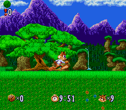 Yamaneko Bubsy no Daibouken screenshot 3 for Super Famicom